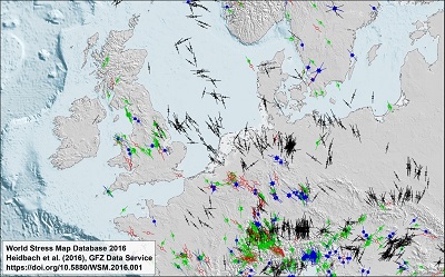 Image from the world stress map database